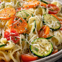 Rainbow Veggie Parmesan Noodles